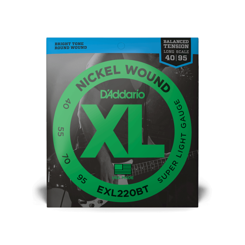Набір струн D'ADDARIO EXL220BT XL NICKEL WOUND BALANCED TENSION SUPER LIGHT (40-95)